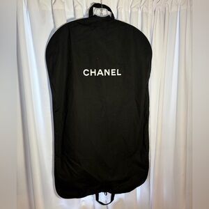 CHANEL Black Cloth Garment Bag